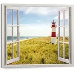 Bild LIGHTHOUSE VIEW (LBH 40x2x50 cm) - bunt - LBH 40x2x50 cm