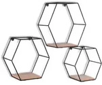 Wandregal DROP CHIARA (BHT 22x22x11 cm) - schwarz - BHT 22x22x11 cm