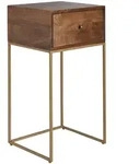 Nachttisch (LBH 40x35x75 cm) - gold - LBH 40x35x75 cm