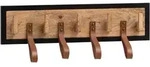 Wandgarderobe (LBH 60x6x15 cm) - braun - LBH 60x6x15 cm
