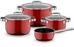 Kochtopf-Set WMF FUSIONTEC (LBH 59.50x29.50x32.50 cm) - rot - LBH 59.50x29.50x32.50