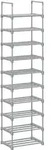 Schuhregal WAKILI (BHT 30x45x174 cm) - grau - BHT 30x45x174 cm