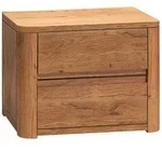 Nachttisch Nako CARA (BHT 50x40x40 cm) - braun - BHT 50x40x40 cm