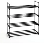 Schuhregal (BHT 65x74x30 cm) - schwarz - BHT 65x74x30 cm