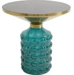 Beistelltisch LOLA (BHT 50x52x50 cm) - blau - BHT 50x52x50 cm