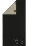 Duschtuch WE LOVE DOGS (BL 80x150 cm) - schwarz - BL 80x150 cm