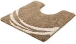 WC-Vorlage MYSTIC (LBH 55x55x2.50 cm) - braun - LBH 55x55x2.50 cm