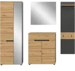 Garderobenset CANU (BHT 220x190x37 cm) - BHT 220x190x37 cm