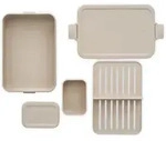 Bento-lunchbox MAKE & TAKE (BHT 25.50x6x17 cm) - beige - BHT 25.50x6x17 cm