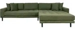 Polsterecke DROP LIDO (BH 290x76 cm) - gr&uuml;n - BH 290x76 cm