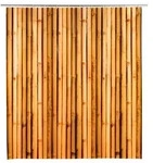 Duschvorhang BAMBUSA (BT 180x200 cm) - braun - BT 180x200 cm