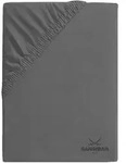 Spannbettlaken SANSIBAR Jersey (BL 180x200 cm) - grau - BL 180x200 cm