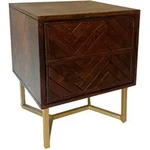 Nachttisch (LBH 45x40x57 cm) - braun - LBH 45x40x57 cm