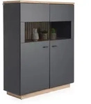 Highboard HARPER WILLIAMS (BHT 110x137x40 cm) - grau - BHT 110x137x40 cm