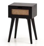 Nachttisch (LBH 40x30x60 cm) - schwarz - LBH 40x30x60 cm