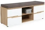 Bank CLYDE (BHT 120x48x38 cm) - Bezug: Stoff - BHT 120x48x38 cm