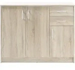 Kommode OPTIMUS (BHT 109x86x35 cm) - braun - BHT 109x86x35 cm