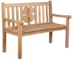 Gartenbank WOODIE KLEEBLATT (BHT 120x89x60 cm) - BHT 120x89x60 cm