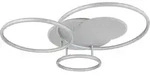 Deckenleuchte JOHNSON (LBH 80,70x70x13 cm) - silber - LBH 80,70x70x13 cm