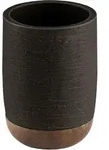 Zahnputzbecher HARPER (LBH 7,50x7,50x9 cm) - schwarz - LBH 7,50x7,50x9 cm