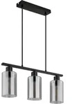 H&auml;ngeleuchte HADERA (LBH 50x10x140 cm) - schwarz - LBH 50x10x140 cm