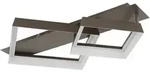 Deckenleuchte SYRAKUS (LBH 68,50x49,50x12 cm) - braun - LBH 68,50x49,50x12 cm