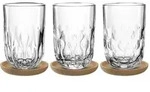 Latte-Macchiato-Set GOCCE (DH 7,90x11,90 cm) - transparent - DH 7,90x11,90 cm