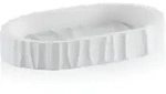 Seifenschale MERIDA (LBH 15x9x2,50 cm) - wei&szlig; - LBH 15x9x2,50 cm