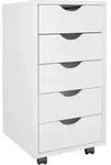 Rollcontainer (LBH 33x38x64 cm) - wei&szlig; - LBH 33x38x64 cm
