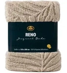 Decke RENO stein (BL 150x200 cm) - grau - BL 150x200 cm