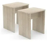 Hocker 2er Set ESAL (BHT 40x45x30 cm) - BHT 40x45x30 cm