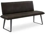 Sitzbank SOLO (BHT 200x92x67 cm) - Bezug: Leder - BHT 200x92x67 cm