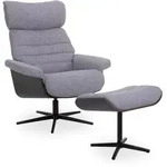 Sessel HARPER ALBOX (BHT 84x102x83 cm) - Bezug: Materialmix - BHT 84x102x83 cm