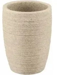 Zahnputzbecher SAND (LBH 7,50x7,50x10 cm) - beige - LBH 7,50x7,50x10 cm