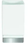 Zahnputzbecher ROMA (LBH 7x6x12 cm) - wei&szlig; - LBH 7x6x12 cm