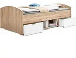 Funktionsliege DINGO (LF 90x200 cm) - braun - LF 90x200 cm
