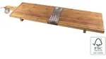Servierbrett MALM&Ouml; (BHT 100x5,50x26 cm) - braun - BHT 100x5,50x26 cm