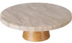 Tortenplatte (DH 28x9 cm) - beige - DH 28x9 cm