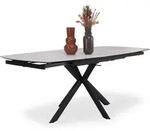Esstisch HARPER DENIA (LBH 130x100x76 cm) - schwarz - LBH 130x100x76 cm