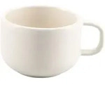 Kaffeeobertasse UNO (DH 8,50x6 cm) - wei&szlig; - DH 8,50x6 cm