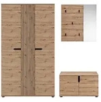 Garderobenset KENO (BHT 199x191x37 cm) - BHT 199x191x37 cm