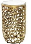 Beistelltisch (DH 30x50 cm) - gold - DH 30x50 cm