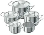 Kochtopf-Set ZWILLING TWIN CLASSIC (LBH 53x40x25 cm) - silber - LBH 53x40x25 cm