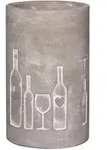 Flaschenk&uuml;hler (H 21 cm) - grau - H 21 cm