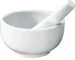 M&ouml;rser (D 12 cm) - wei&szlig; - D 12 cm