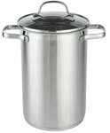 Spargeltopf (LBH 17.50x24.50x30.50 cm) - silber - LBH 17.50x24.50x30.50 cm