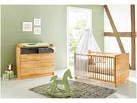 Pinolino Babyzimmer NATURA grün Kinderzimmer Komplettzimmer Babyzimmer-Set