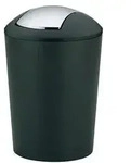 Schwingdeckeleimer MARTA 5l (DH 20x28.50 cm) - schwarz - DH 20x28.50 cm