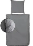 Bettw&auml;sche Renforc&eacute; anthrazit (BL 200x200 cm) - grau - BL 200x200 cm