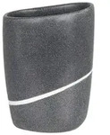 Zahnputzbecher ETNA anthrazit (DH 7.50x13 cm) - schwarz - DH 7.50x13 cm